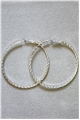 Greta Silver Hoop Earrings