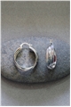 Thea Interlocked Silver Hoop Earrings