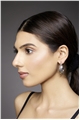 Thea Interlocked Silver Hoop Earrings