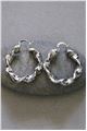 Sienna Silver Twisted Hoop Earrings