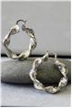 Sienna Silver Twisted Hoop Earrings