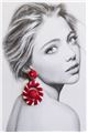 Rosé Rain Drop Earrings