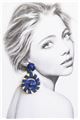 Iris Rain Drop Earrings