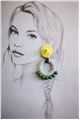 Caroline Spiral Bead Hoop Earrings