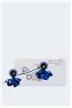 Sapphire Poppy Drop Earrings