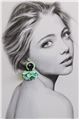 Menthé Poppy Drop Earrings