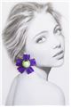 Lavande L’aster Acrylic Flower Stud Earrings