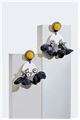 Monochrome Fushia Drop Earrings