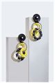 Honeybee Interlocked Double Hoop Earrings