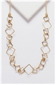 Artisan Angles Matt Gold Long Necklace