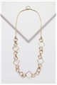 Artisan Angles Matt Gold Long Necklace