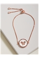 Colorful Butterfly Rose Gold Bracelet