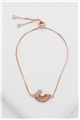 Rainbow Charm Rose Gold Cubic Zirconia Bracelet