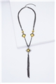 Citrine Gemstone Tassel Necklace