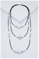Milky Mirage Beads Layered Necklace