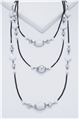 Milky Mirage Beads Layered Necklace