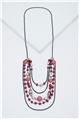 Rosy Shimmer Layered Necklace