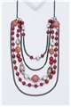 Rosy Shimmer Layered Necklace