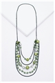 Shimmer Green Layered Necklace