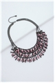 Pink Bead Chandelier Neclace