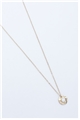 Dainty White Round Necklace