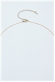 Dainty White Round Necklace