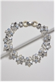Wishes on the Wind White Crystal Floral Bib Necklace