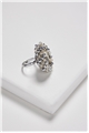 Charms of The Night Champagne Crystal Statement Ring