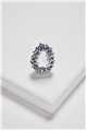 Forever Yours Silver Crystal Statement Ring