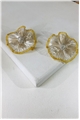 Silver Gold Moonlit Bloom Earrings