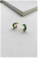 Verdant Orbit Hoop Earrings
