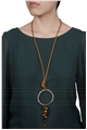 Rustic Ring Pendant Necklace