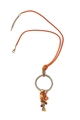 Rustic Ring Pendant Necklace