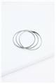 Set Of 3 Silver Bangles