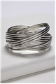 Set Of 12 Inter Locked Silver Bangles