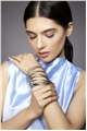 Set Of 12 Inter Locked Silver Bangles