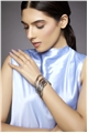 Set Of 9 Wavey Silver Bangles
