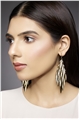 Gold Spikes Dangler Earrings