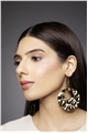 Uneven Surface Gold Hoop Earrings