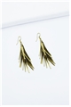 Gold Spikes Drop Earring
