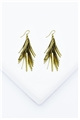Gold Spikes Drop Earring