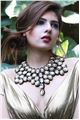 Live Your Fantasy Gold Crystal Statement Bib Necklace