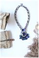 Tiger On A Gold Chain Crystal Pendant Necklace