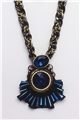 Tiger On A Gold Chain Crystal Pendant Necklace