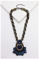 Tiger On A Gold Chain Crystal Pendant Necklace