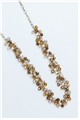 The Flapper Topaz Glass Beads Long Necklace