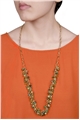 The Charleston Green Tone Glass Bead Long Necklace