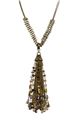 Ophelia Tassel Vintage Glass Beads Tassel Pendant Necklace