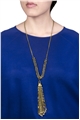 Ophelia Tassel Vintage Glass Beads Tassel Pendant Necklace