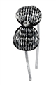 The Queen B Silver Crystal Bow Hairband